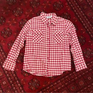 Woolrich Red and Cream Plaid Shirt